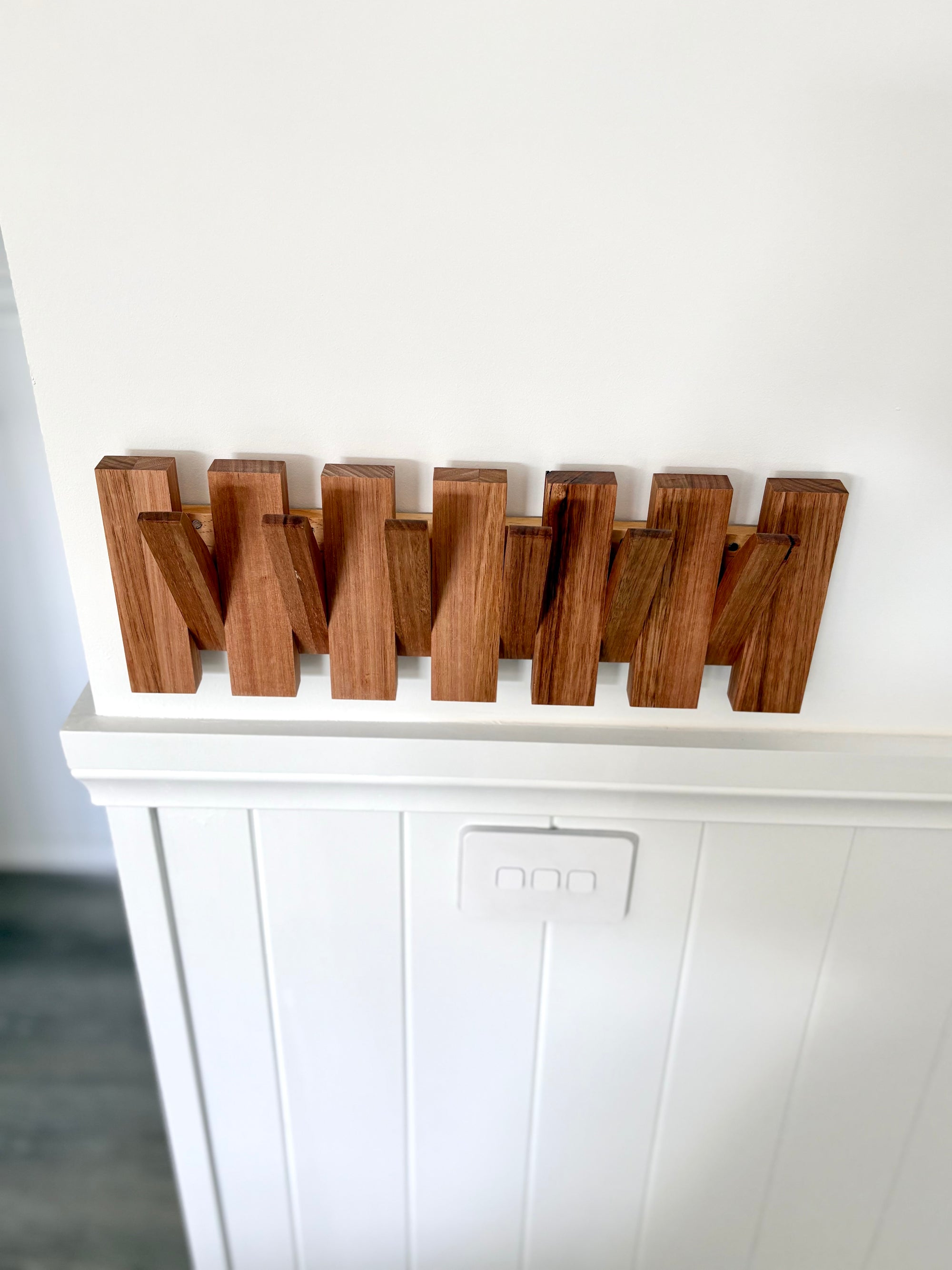 Tamanian Oak Piano Coat Rack
